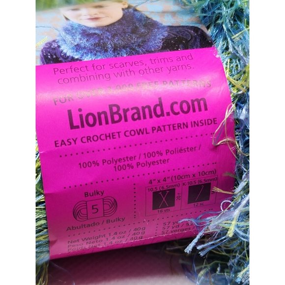 Fun fur Color 207 Art #320 Lot 118426 Polyester 57yd Yarn Multicolor - Picture 10 of 16